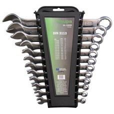 A set of double sided wrenches with ring/pharynx