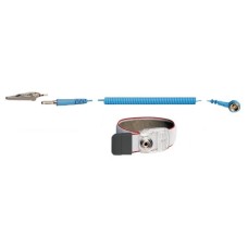 Anti-allergic wrist strap with coiled cord Iteco