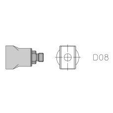 Насадка для пайки горячим воздухом D08